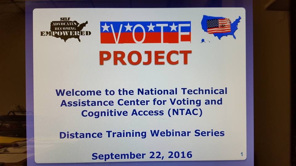 VOTE Project Distance Training Webinars